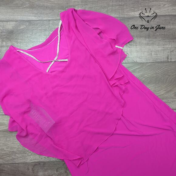 MSK Sequin Strap Mini Dress Size L - Picture 7 of 7